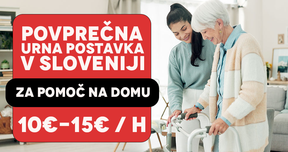 povprecna urna postavka za pomoč na domu je med 10 in 15 eurov